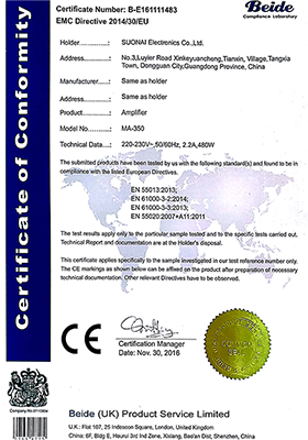 CE Certificate